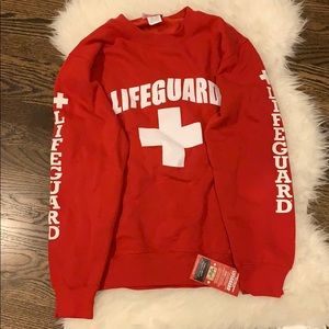 NWT Officially licensed Lifeguard sweatshirt (red)